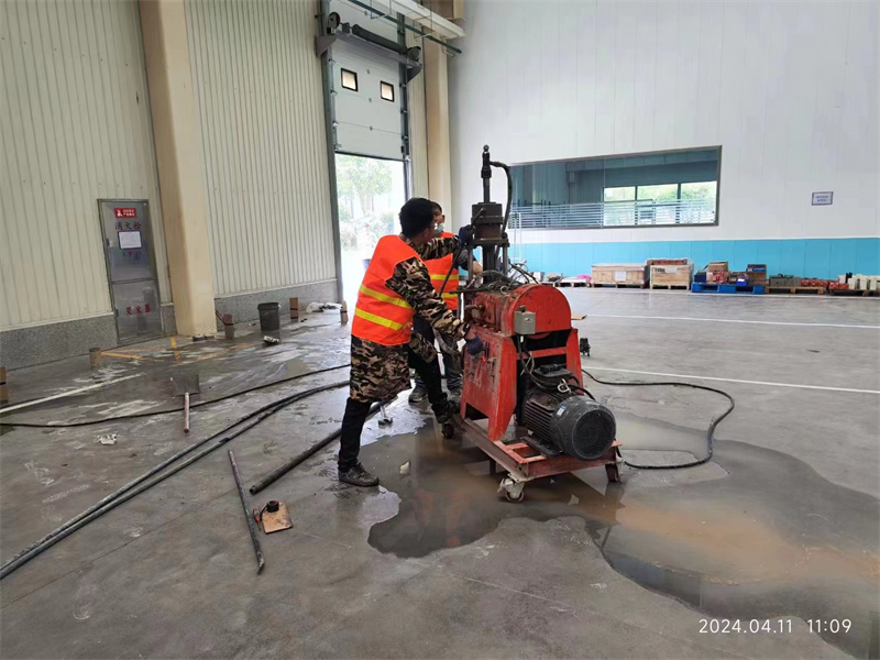 永顺厂房地面下沉塌陷注浆加固施工